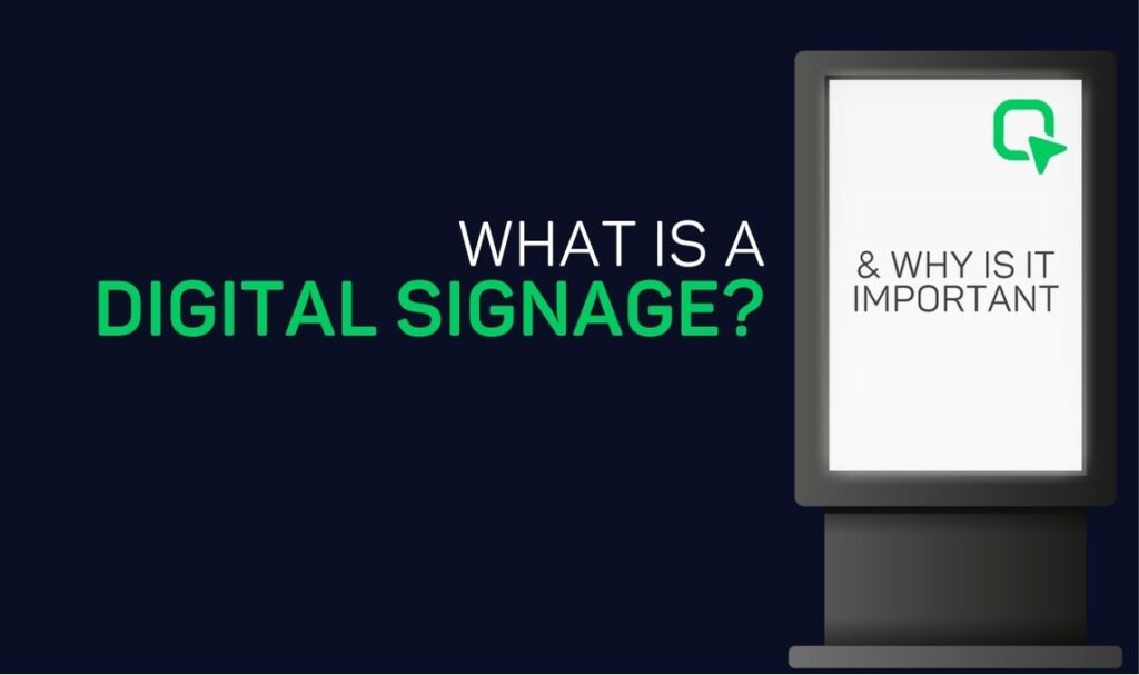 Digital signage for queue management system