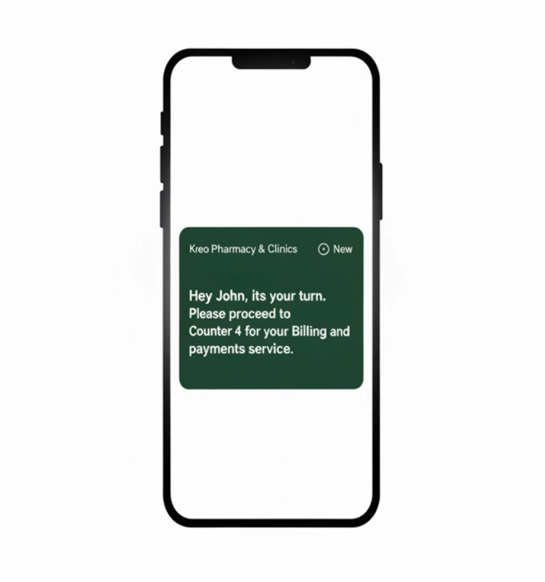 Pharmacy queue notification